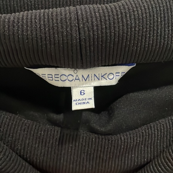 Rebecca Minkoff Black Off the Shoulder Skater Minidress SZ 6 - Picture 2 of 2